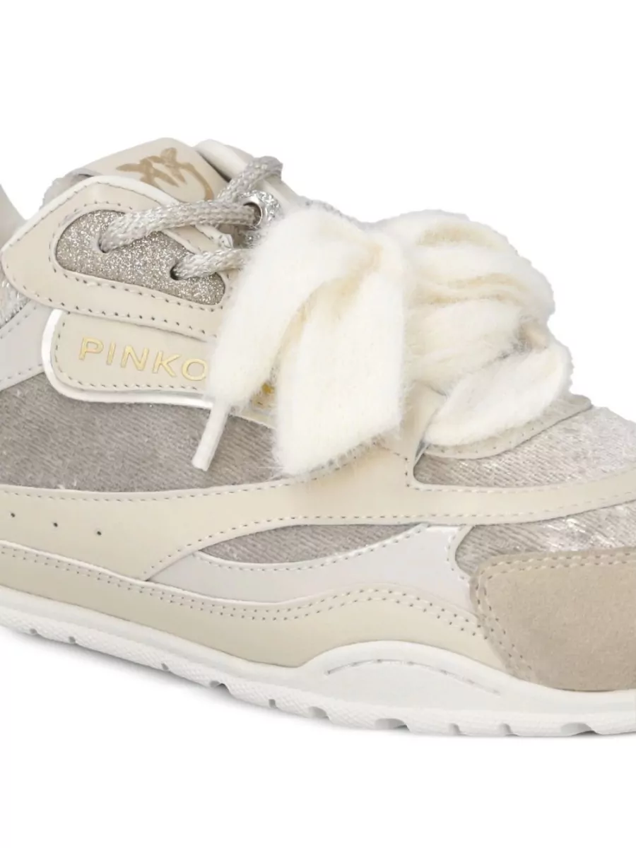 Pinko Leather Low-Top Sneakers