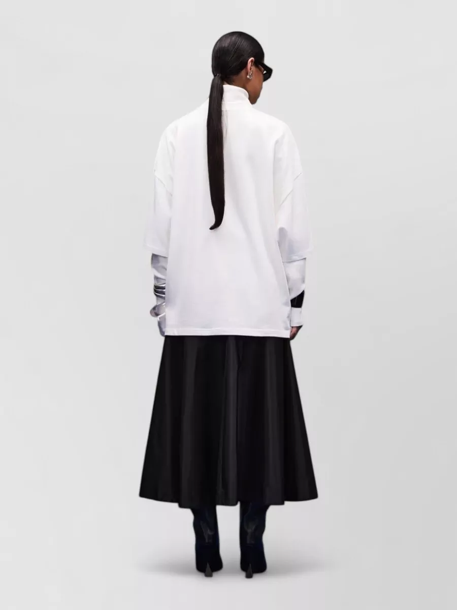 Entire Studios Cotton Oversized Ribbed Crew Neck Short Sleeve T-Shirt