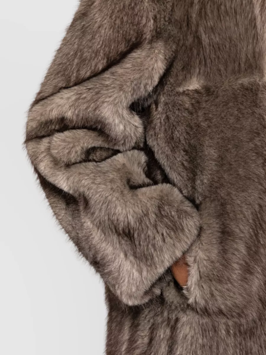 Stand Studio Faux Fur Long Coat