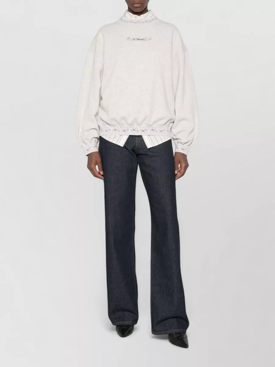 Chloé cotton crewneck sweatshirt