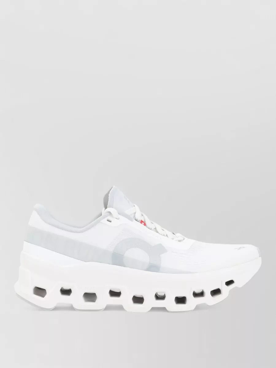 On Cloud Monster Mesh Upper Rubber Outsole Sneakers