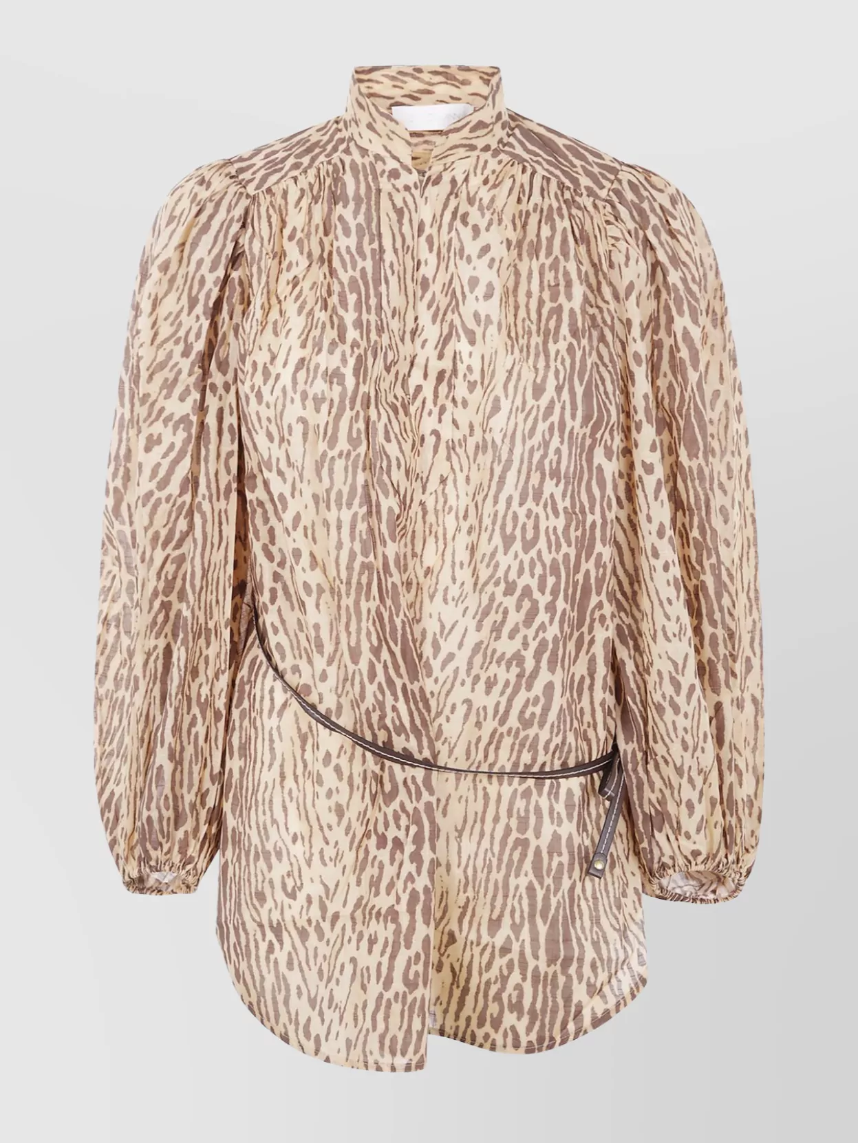 Zimmermann Cascadian Animal Print Belted Tunic