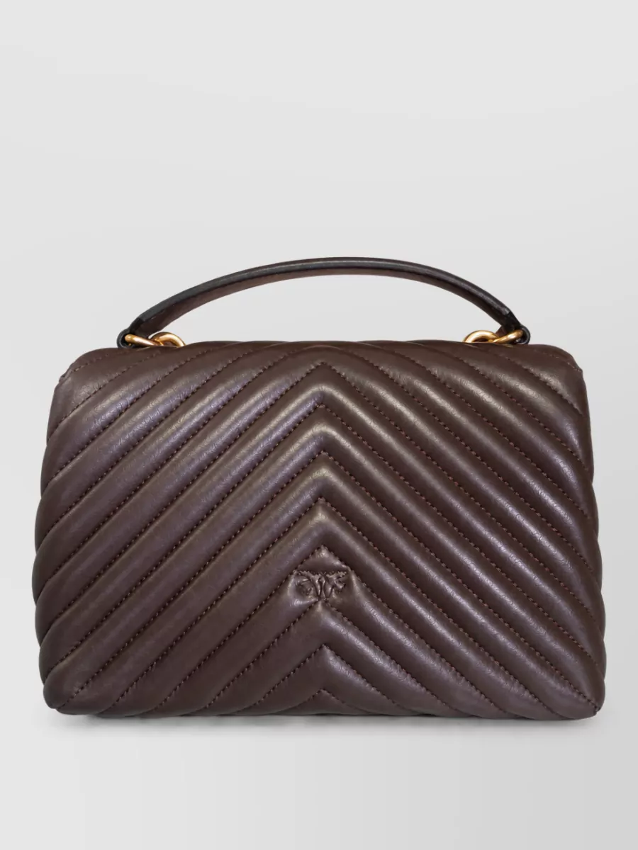 Pinko Love Bag Puff Leather Clutch Bag