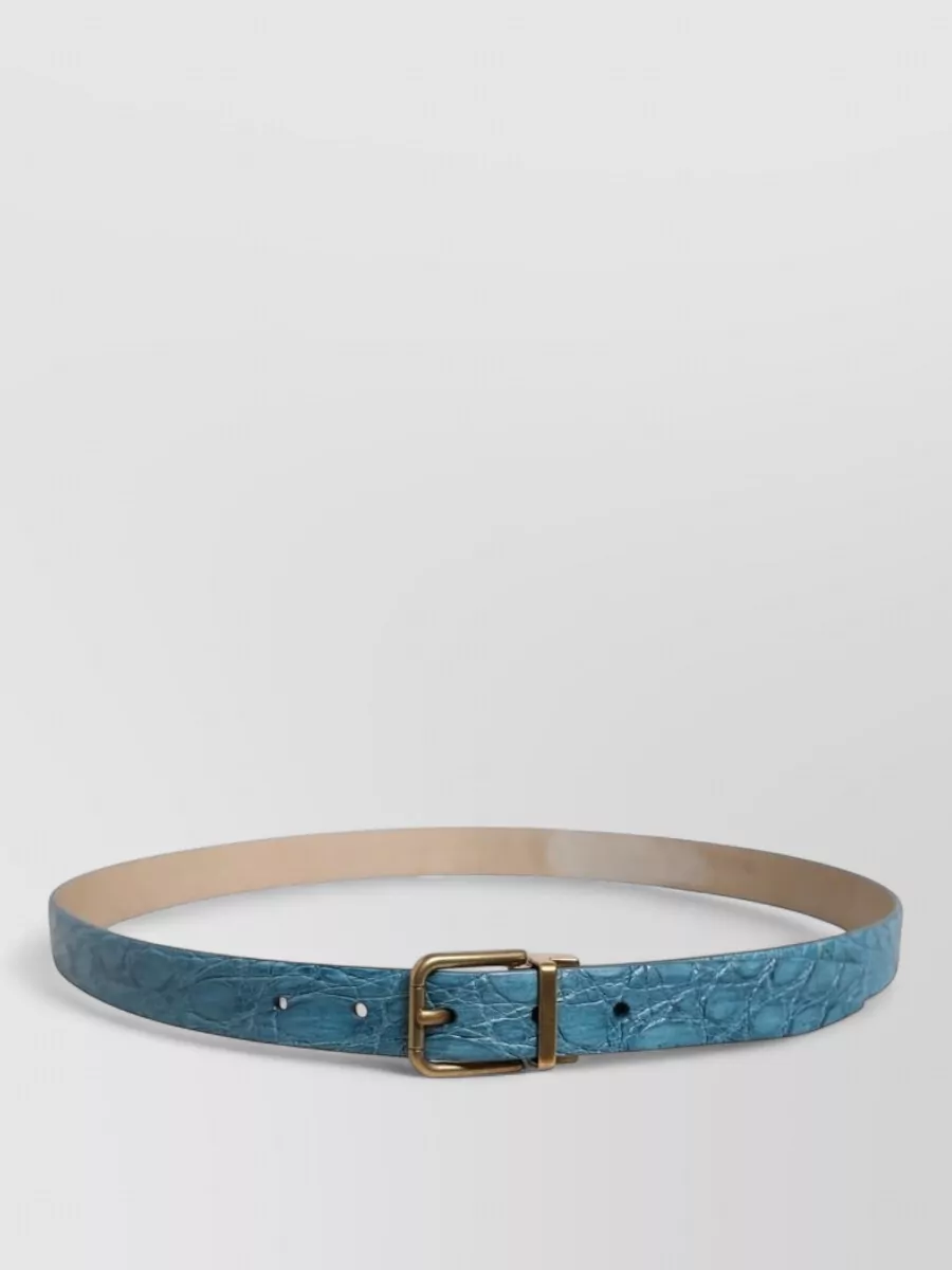 Dolce&Gabbana caiman leather belt