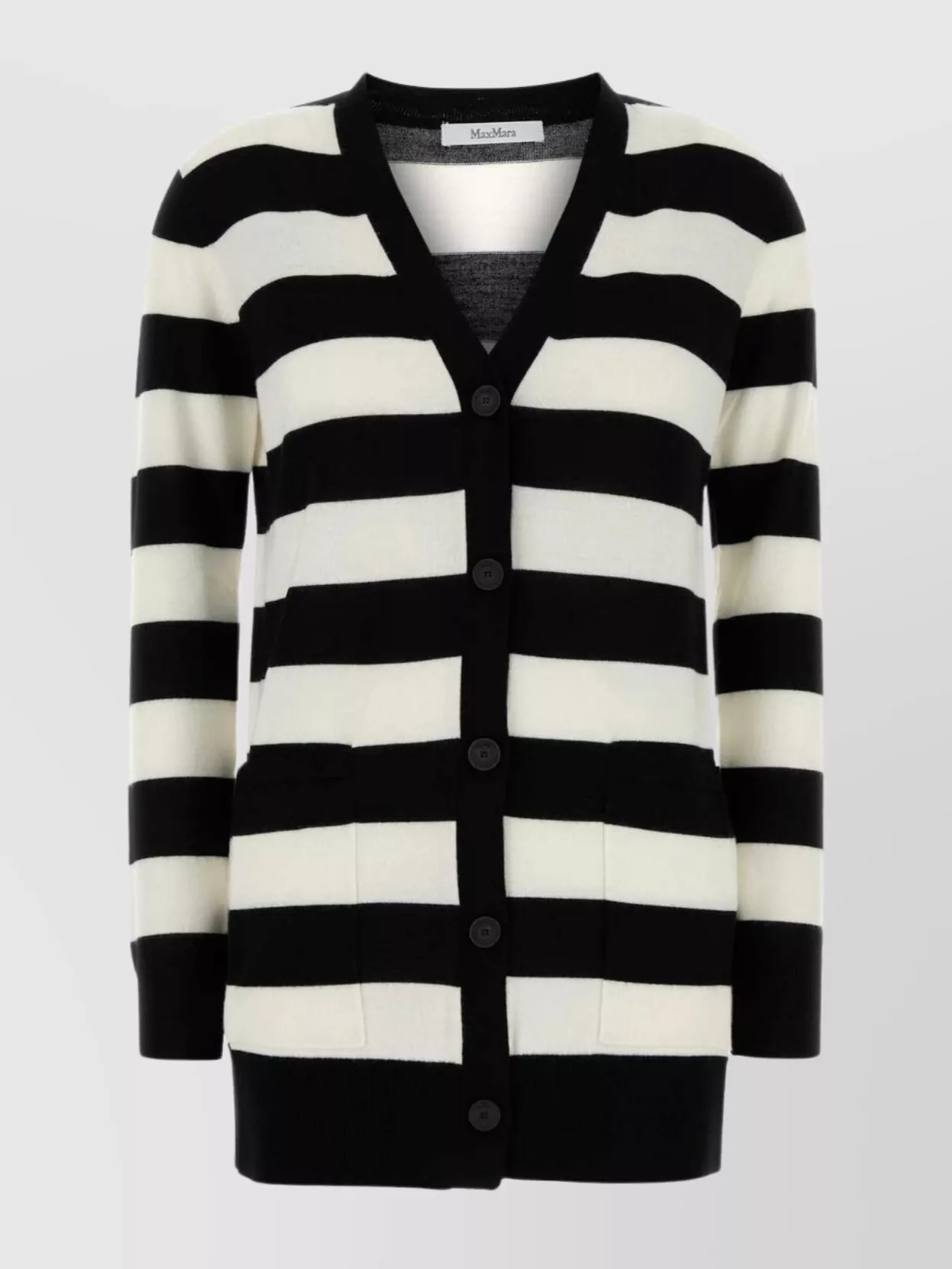 Max Mara Knitwear With Striped Pattern And V-neckline