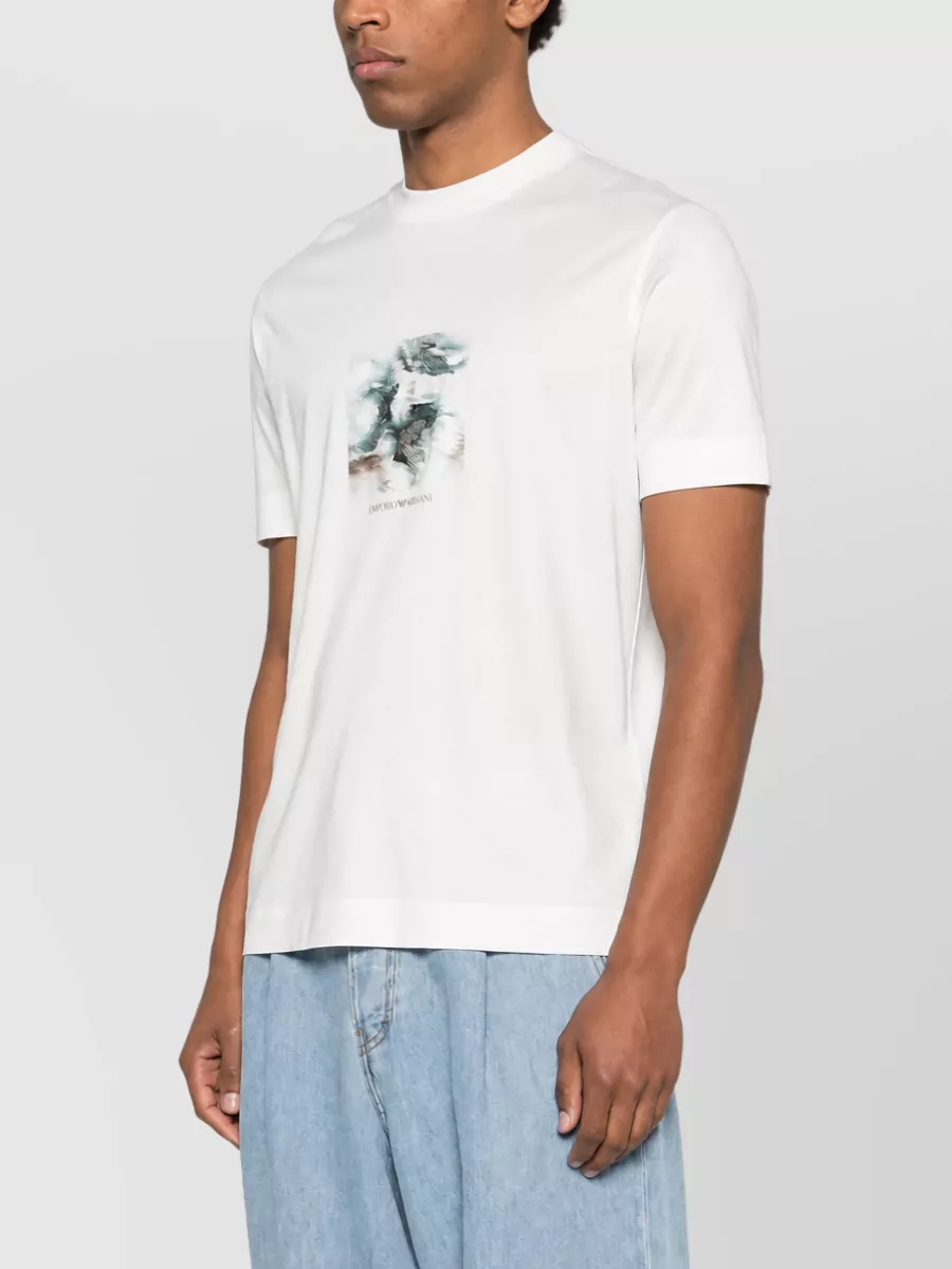 Emporio Armani Lyocell Cotton T-Shirt