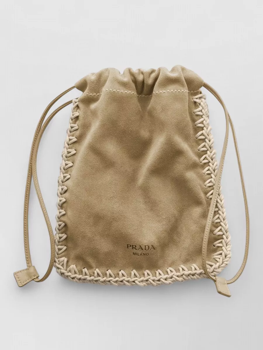 Prada na calf leather bucket bag