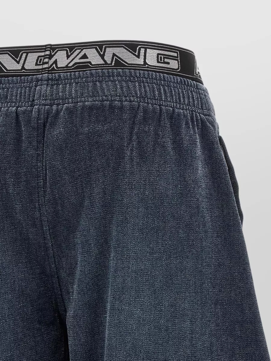 Alexander Wang Denim Barrel-Leg Pants