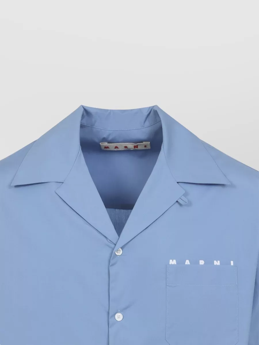 Marni Short Sleeve Shirt Spread Collar Pocket