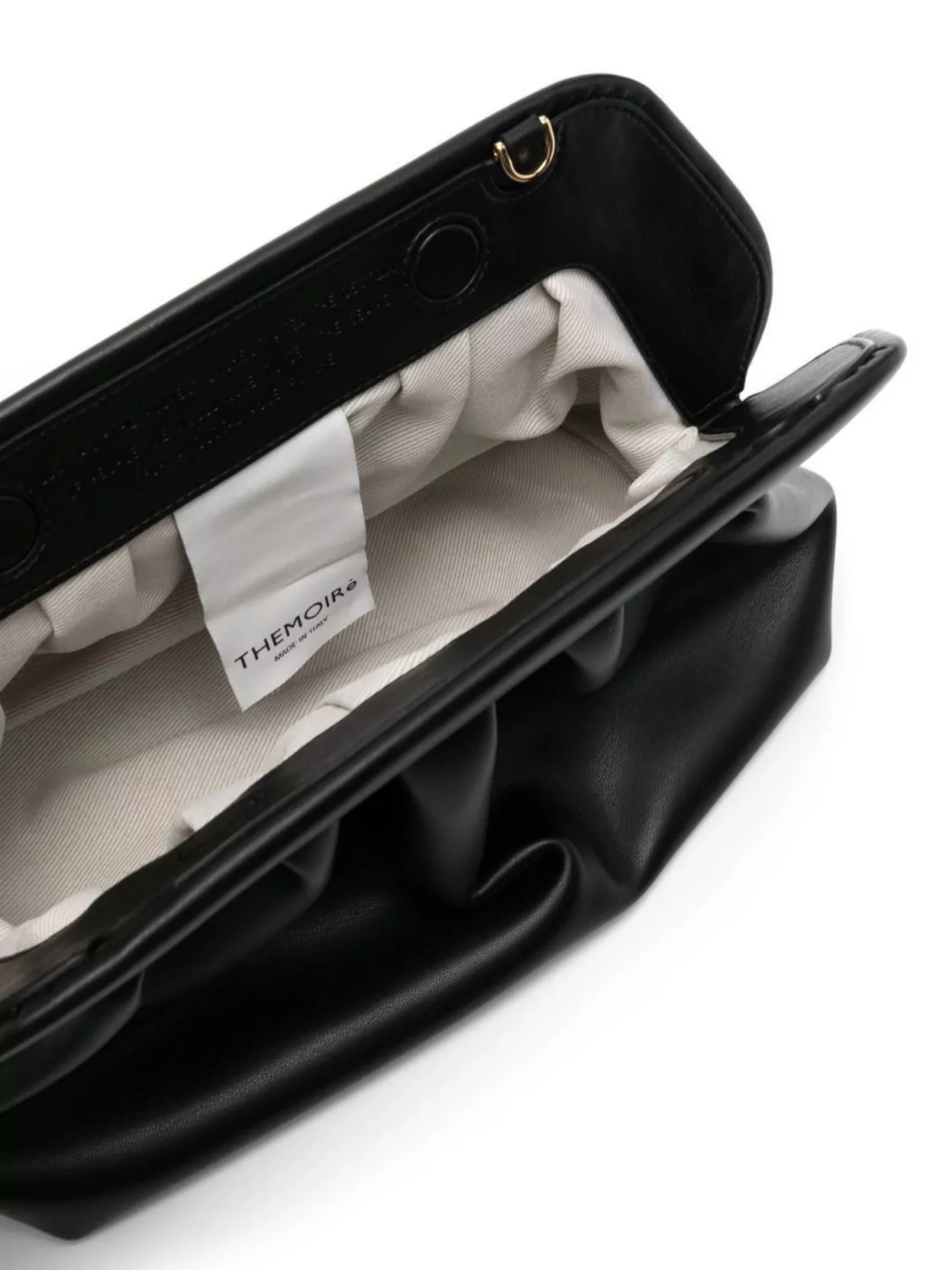Themoiré Gathered Pleated Rectangular Clutch Bag