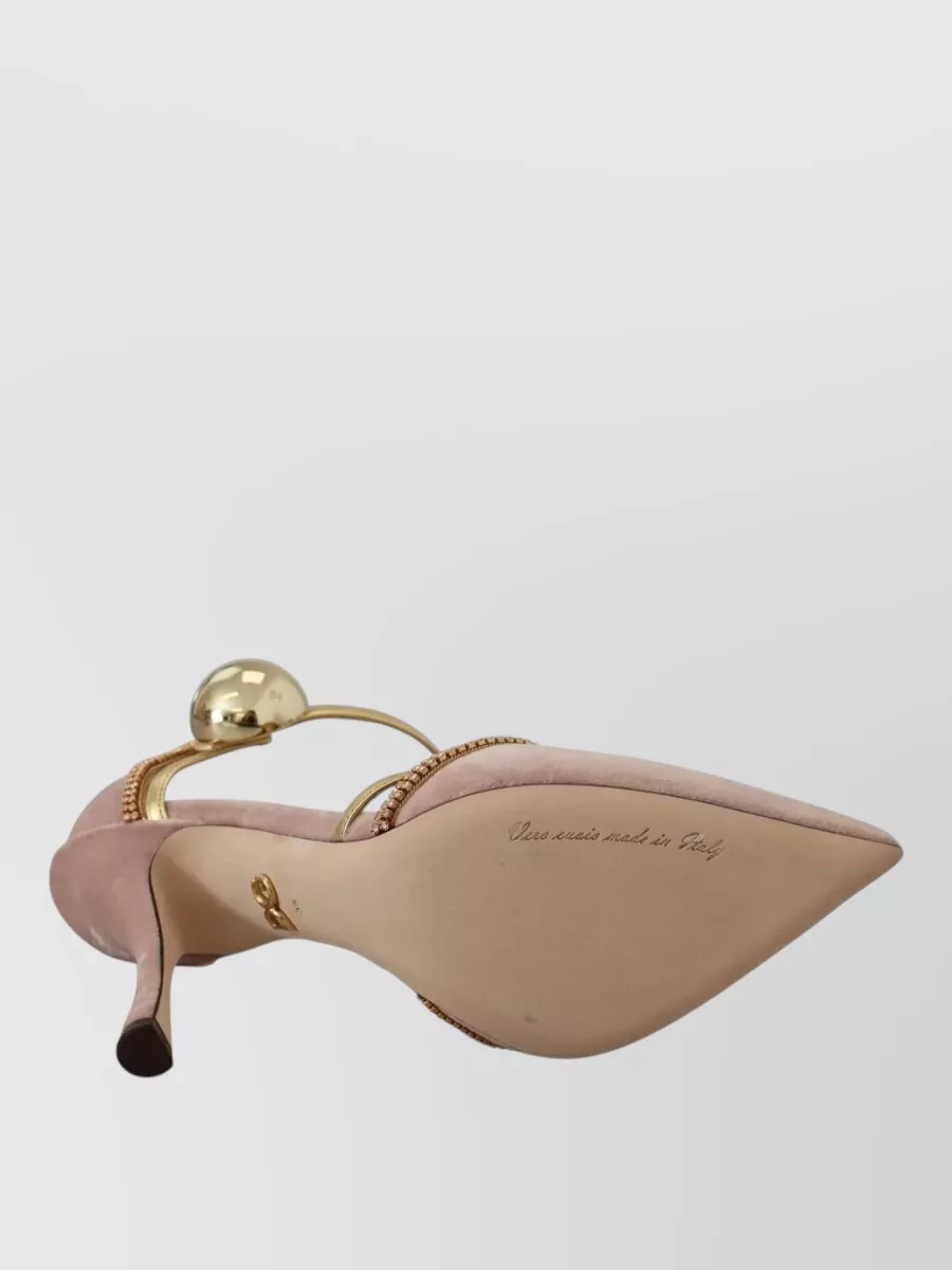 Dolce&Gabbana Crystal-Embellished T-Strap Sandals