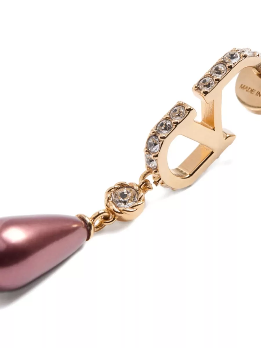 Valentino Garavani Swarovski Pearl Drop Earrings