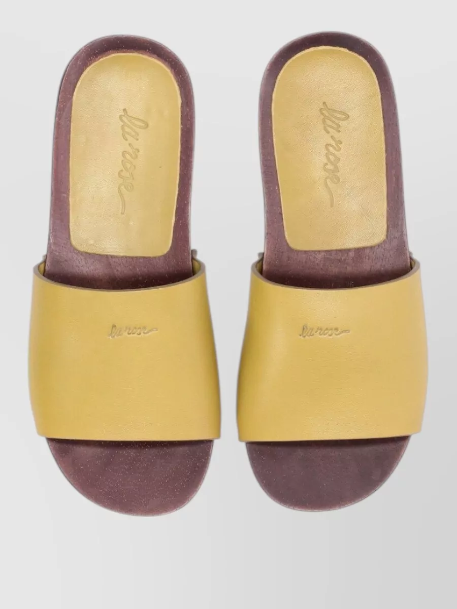 La Rose Leather Sandals