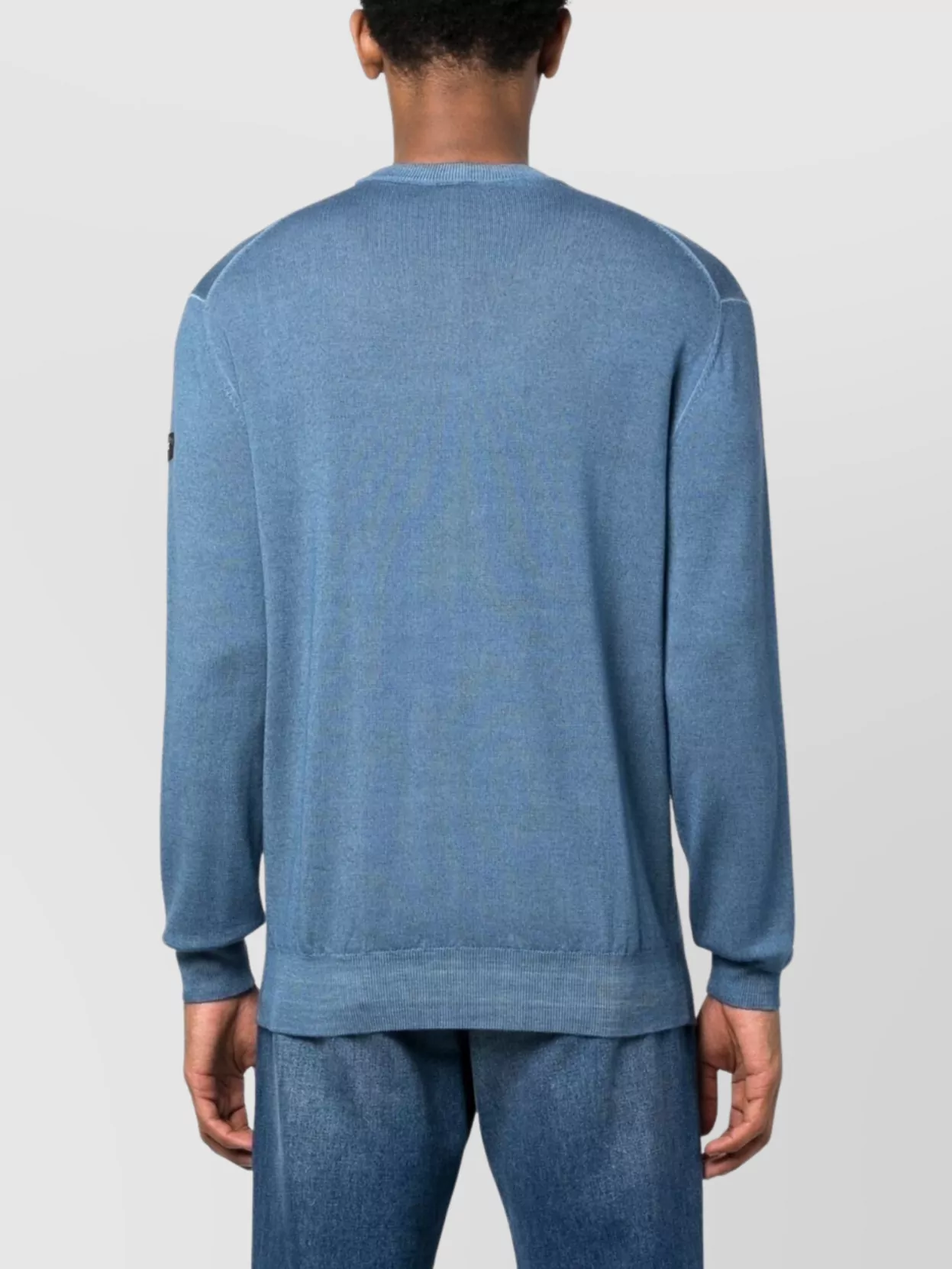 Paul & Shark Ribbed Crew Neck Sweater With Long Sleeves