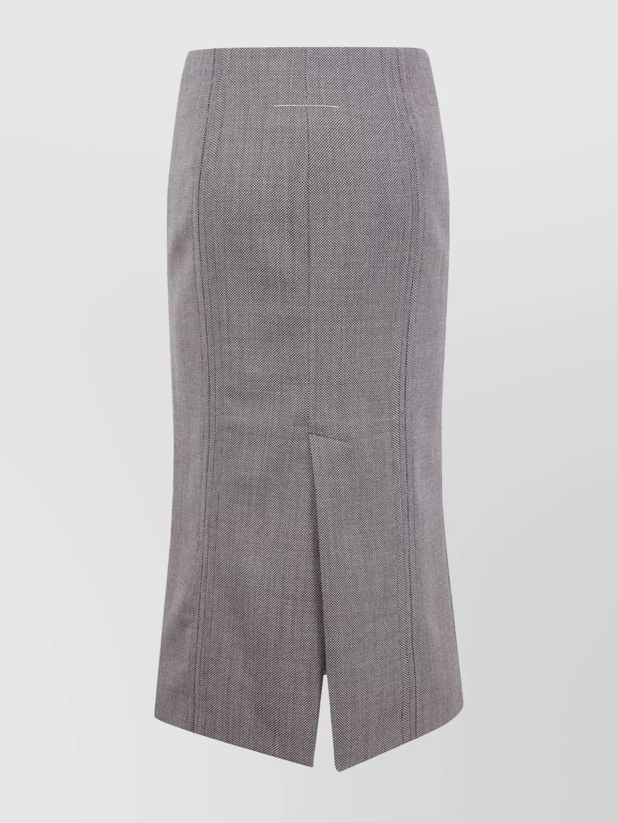 Mm6 Maison Margiela High Waist Midi Skirt With Back Slit