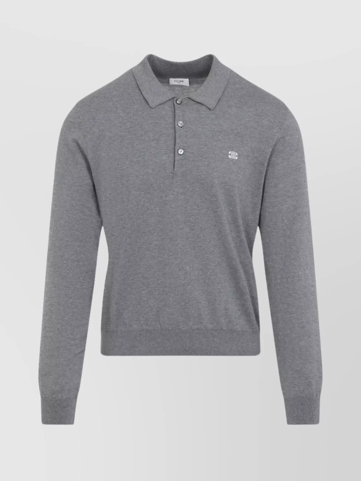Celine Collared Sweater With Ribbed Cuffs