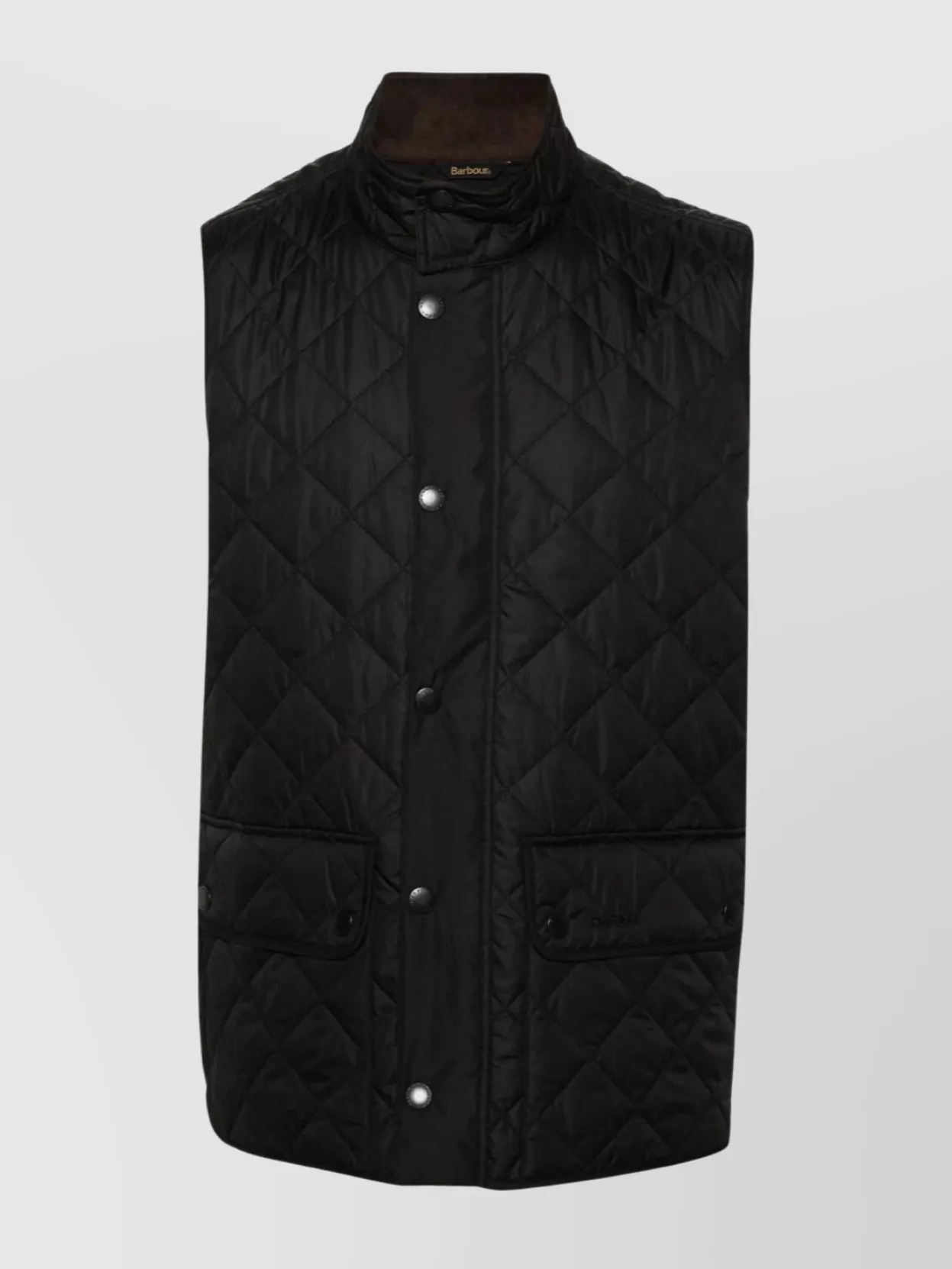 Barbour Modern Quilted Vest Pockets In Black