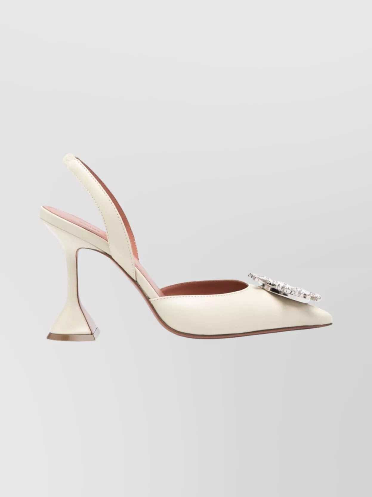 Amina Muaddi Slingback Pumps With Unique Heel Design