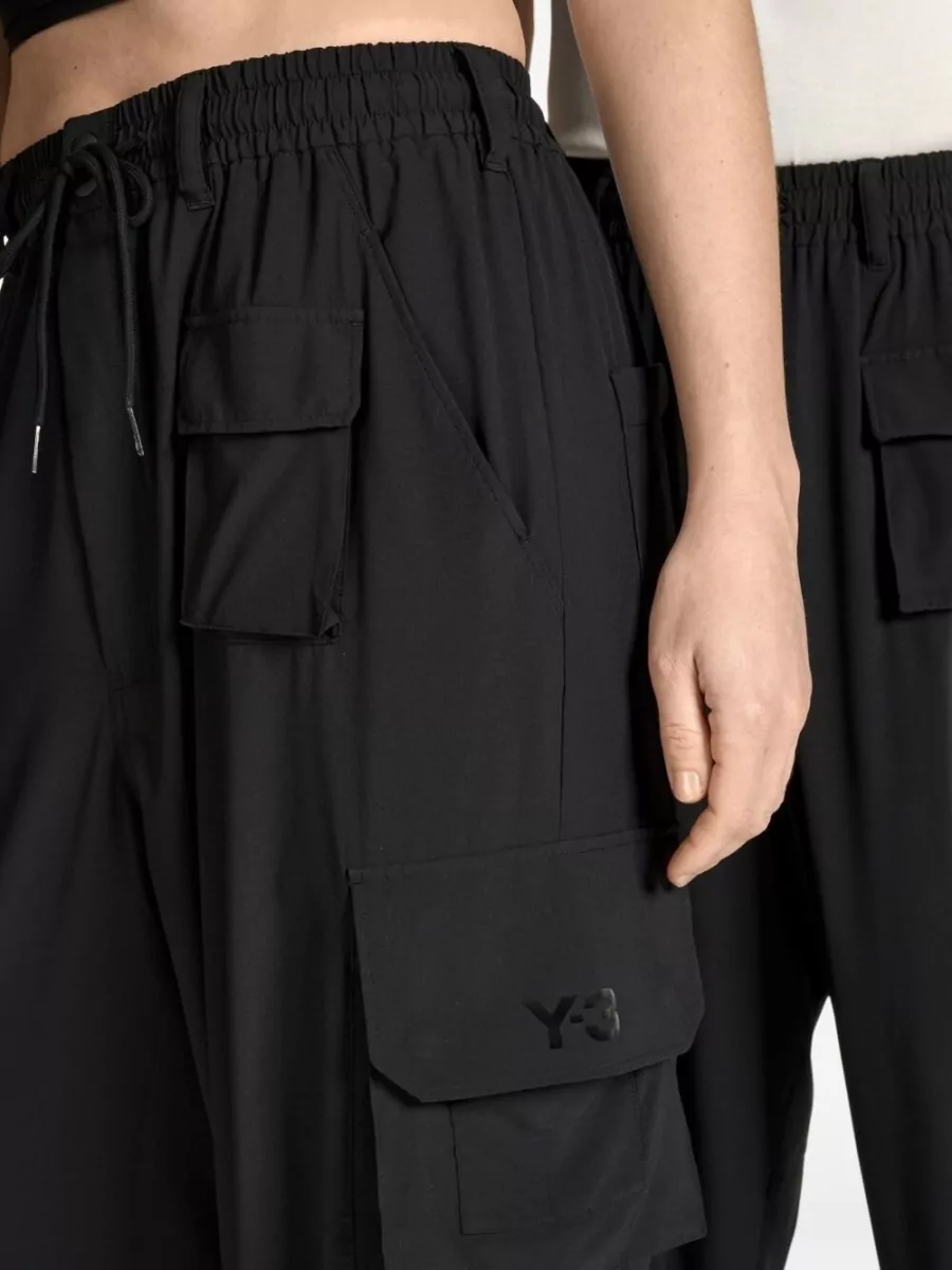 Y-3 Wide-Leg Cargo Trousers