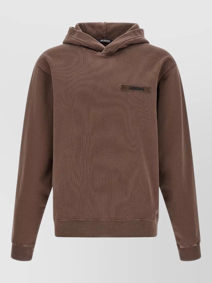 Jacquemus ribbed cotton hoodie
