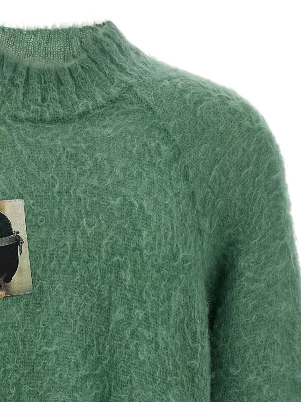Undercover Textured Knit Sweater Graphic Patch