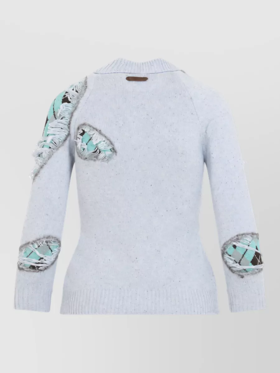 Moschino Silk Blend Ribbed Longline Cardigan