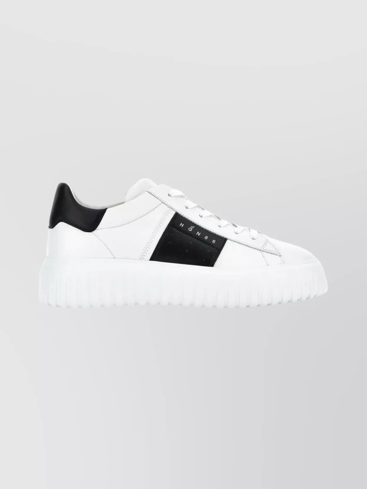 Hogan Nappa Leather Sneakers Featuring Striped Design