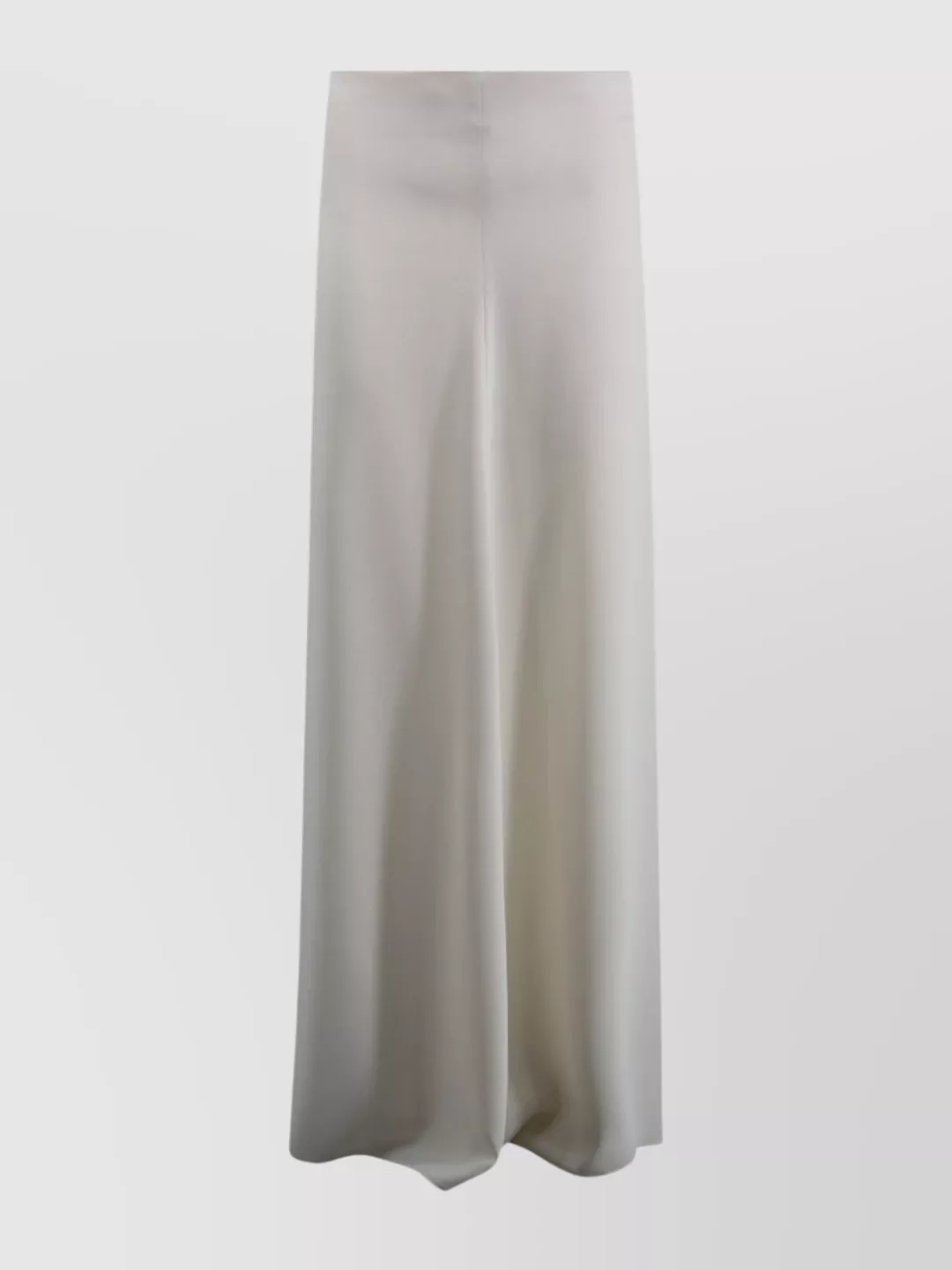 Shop P.a.r.o.s.h High Waist A-line Midi Skirt In Grey