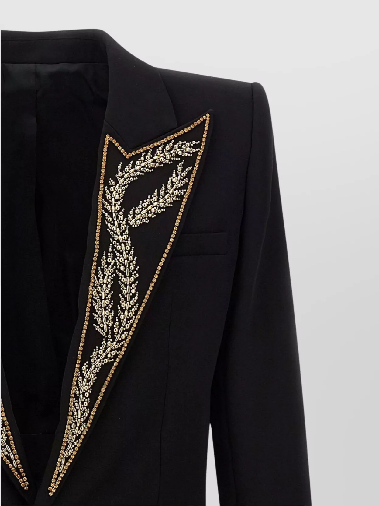 Balmain Leaf Design Embroidered Blazer