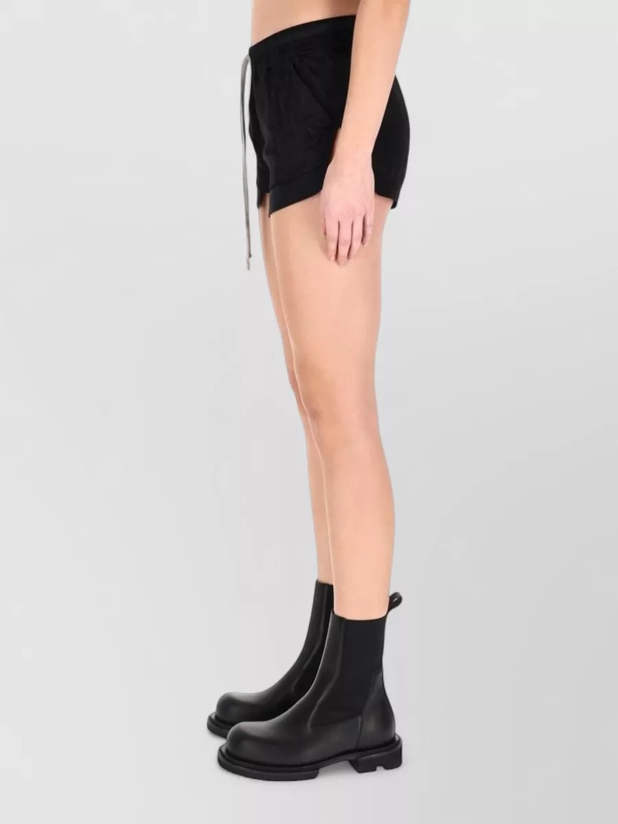 Rick Owens Boxer Style Shorts Short Length Side Slits