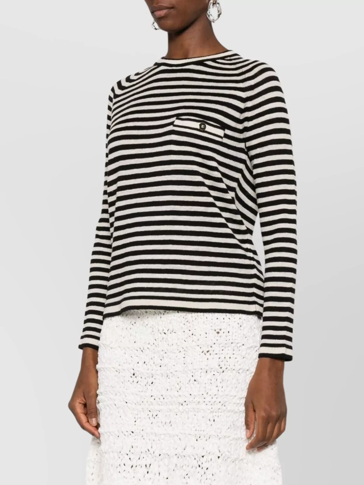 's Max Mara S Max Mara Linen Striped Sweater