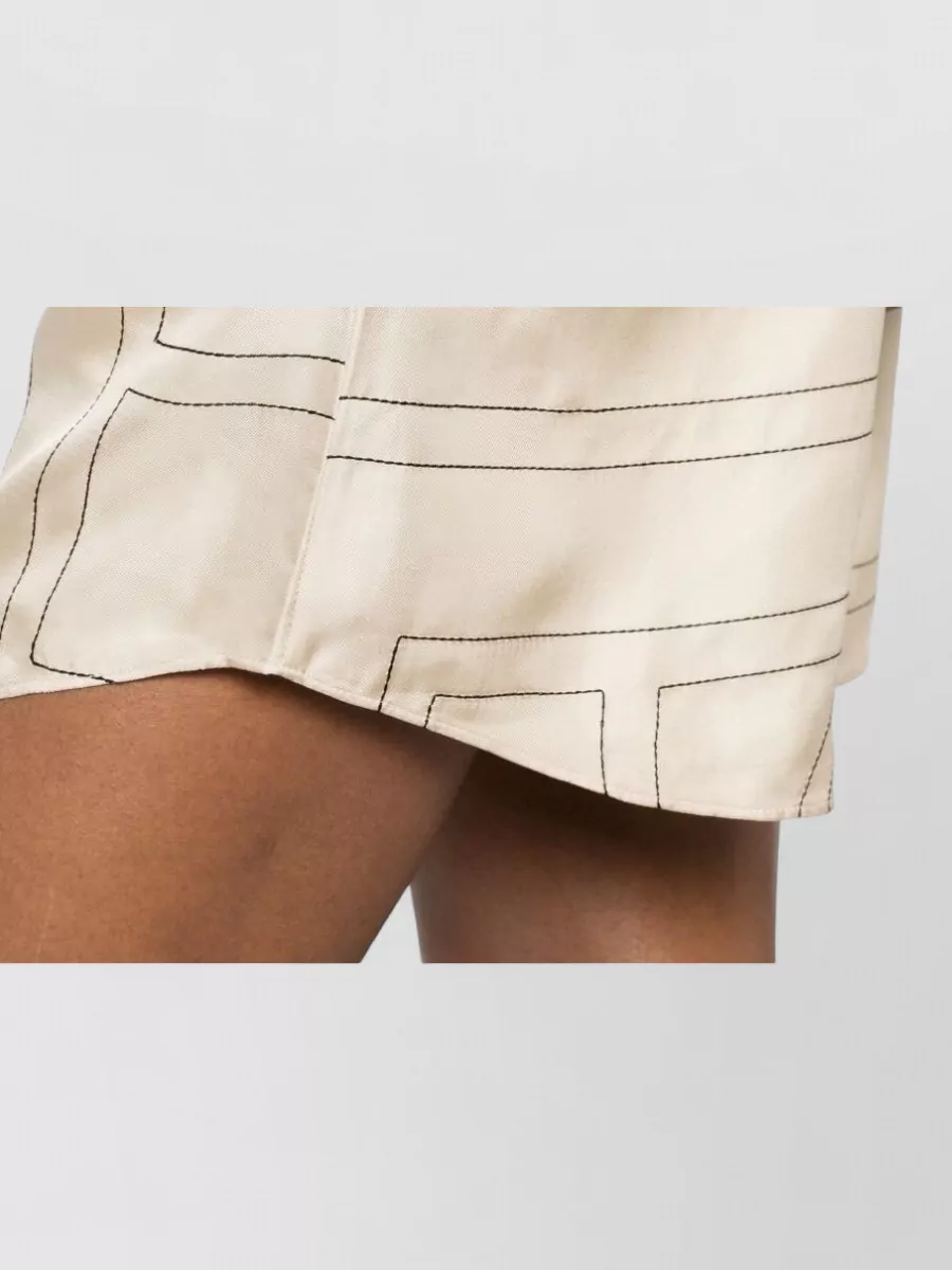 Totême Monogram Silk Pajama Shorts