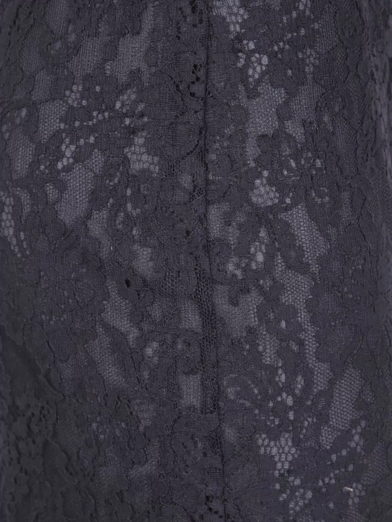 Semicouture Sheer Lace Overlay Skirt With Scalloped Hem In Blue