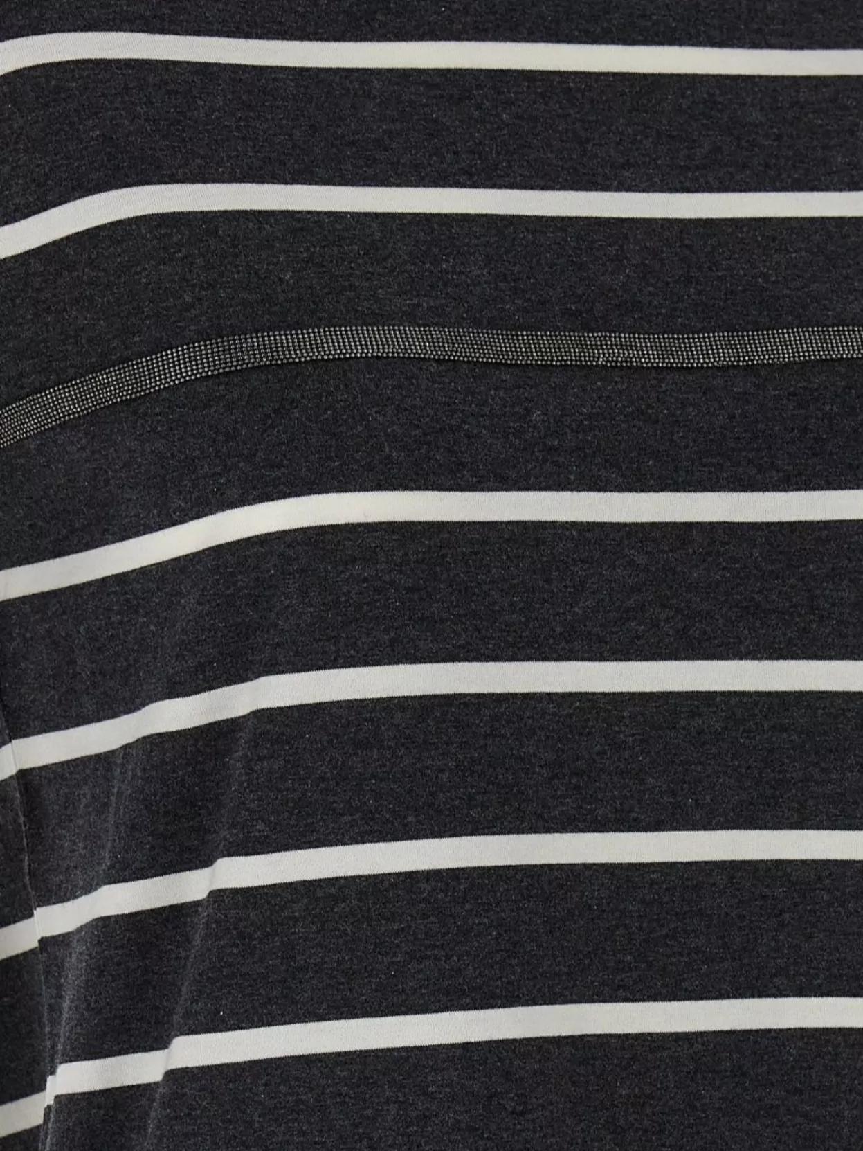 Brunello Cucinelli Monili Striped Short-sleeve Cotton T-shirt
