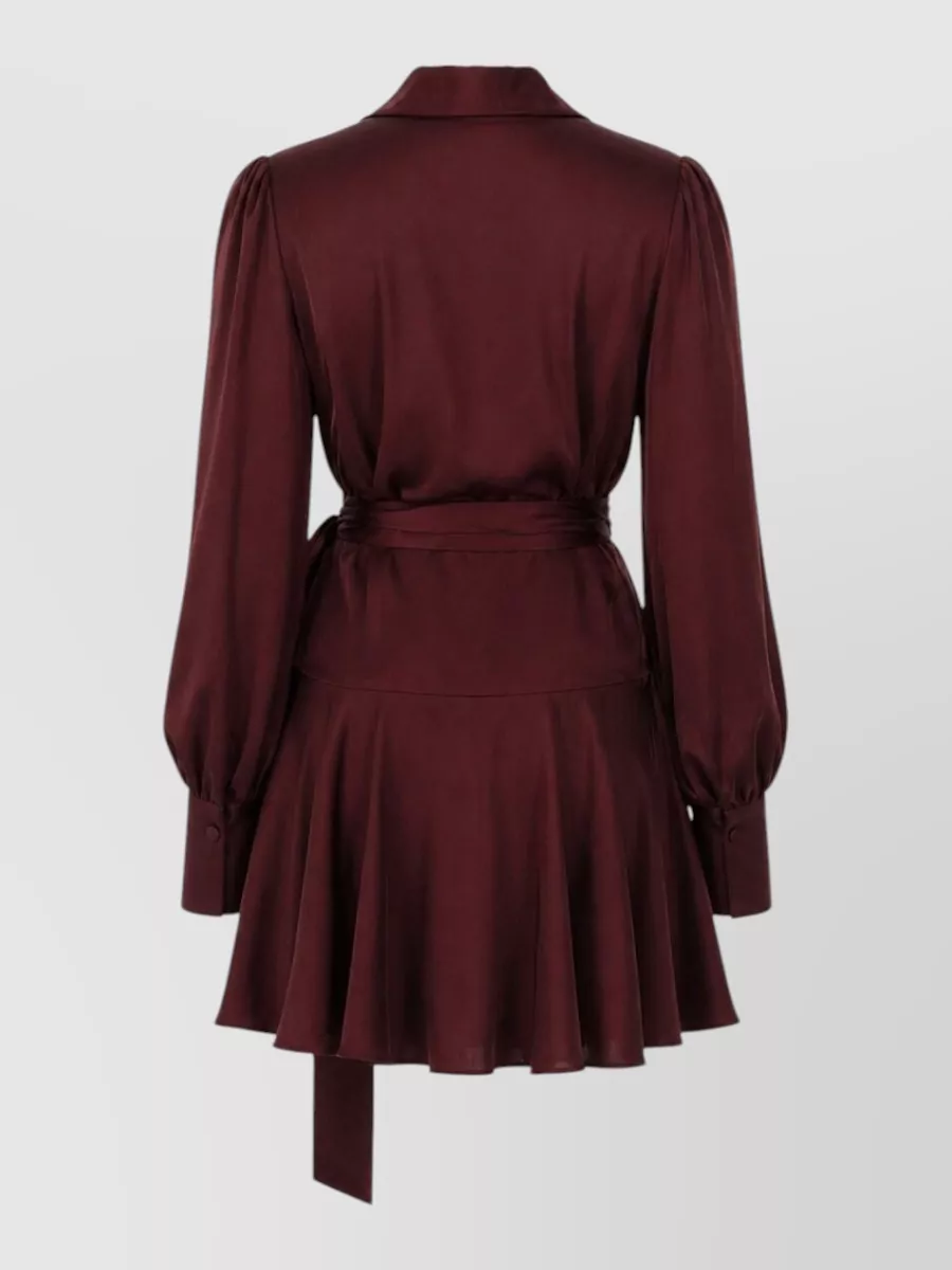 Zimmermann Silk Wrap Mini Dress