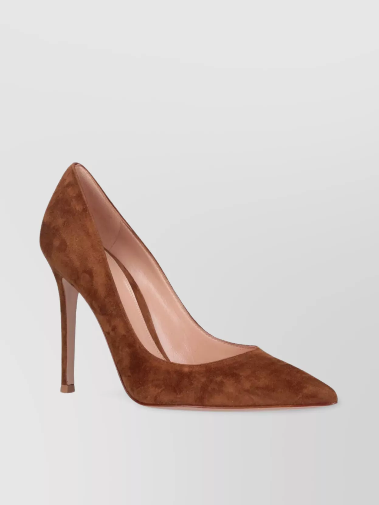 Gianvito Rossi Pointed Toe Suede Finish High Heel