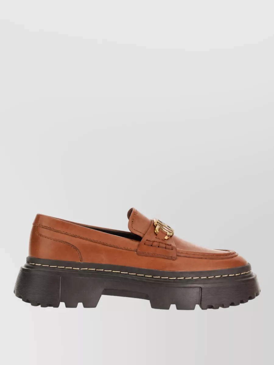 Hogan Leather Moccasins