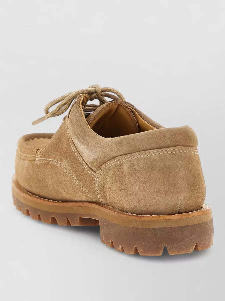Paraboot Suede Leather Derby Shoes