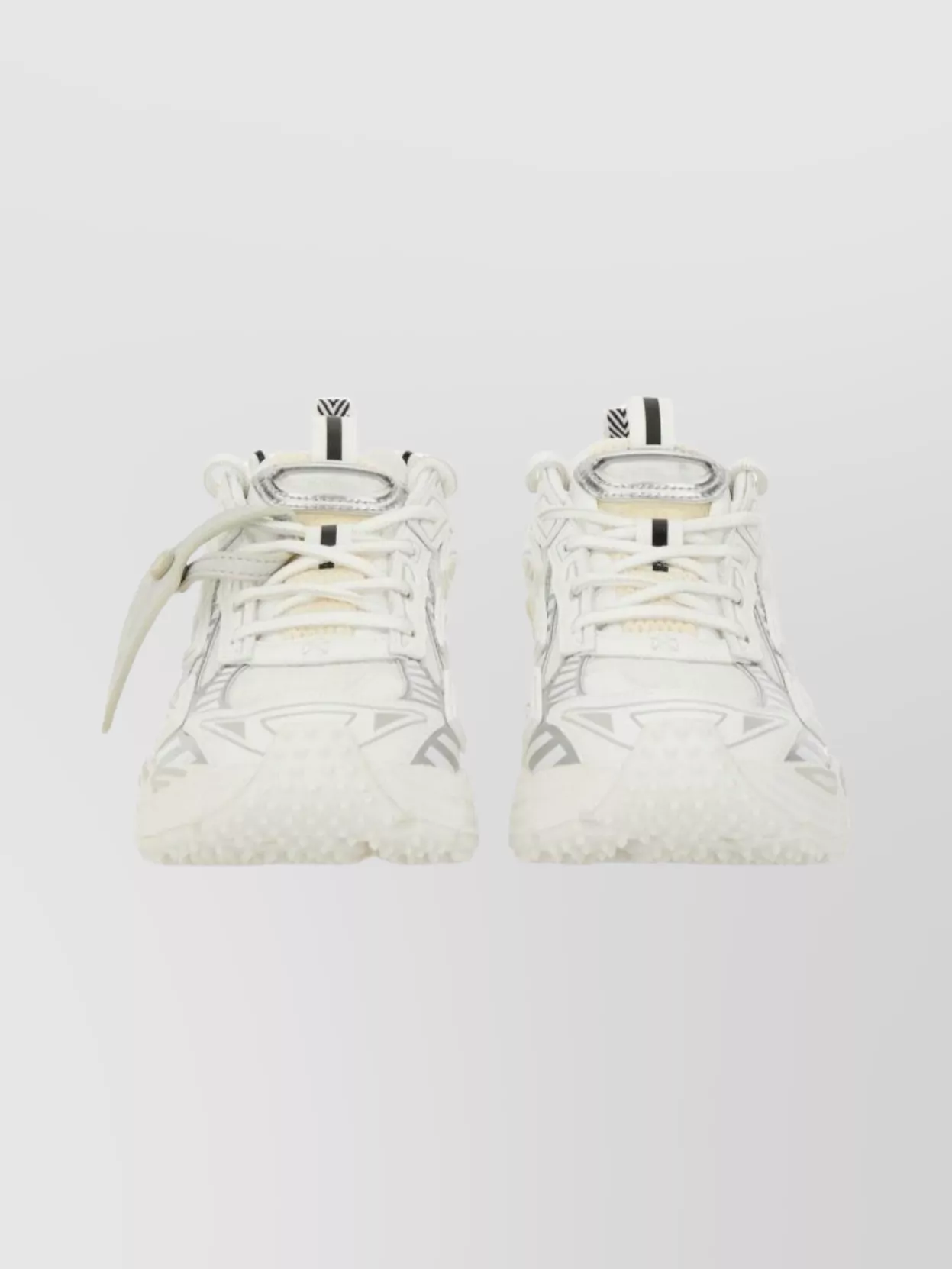 Off-white Breathable Sneakers Rubber Sole In White