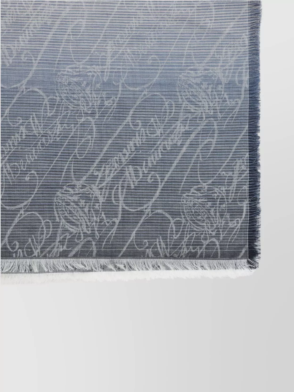 Berluti Wool And Silk Scarf With Gradient Design