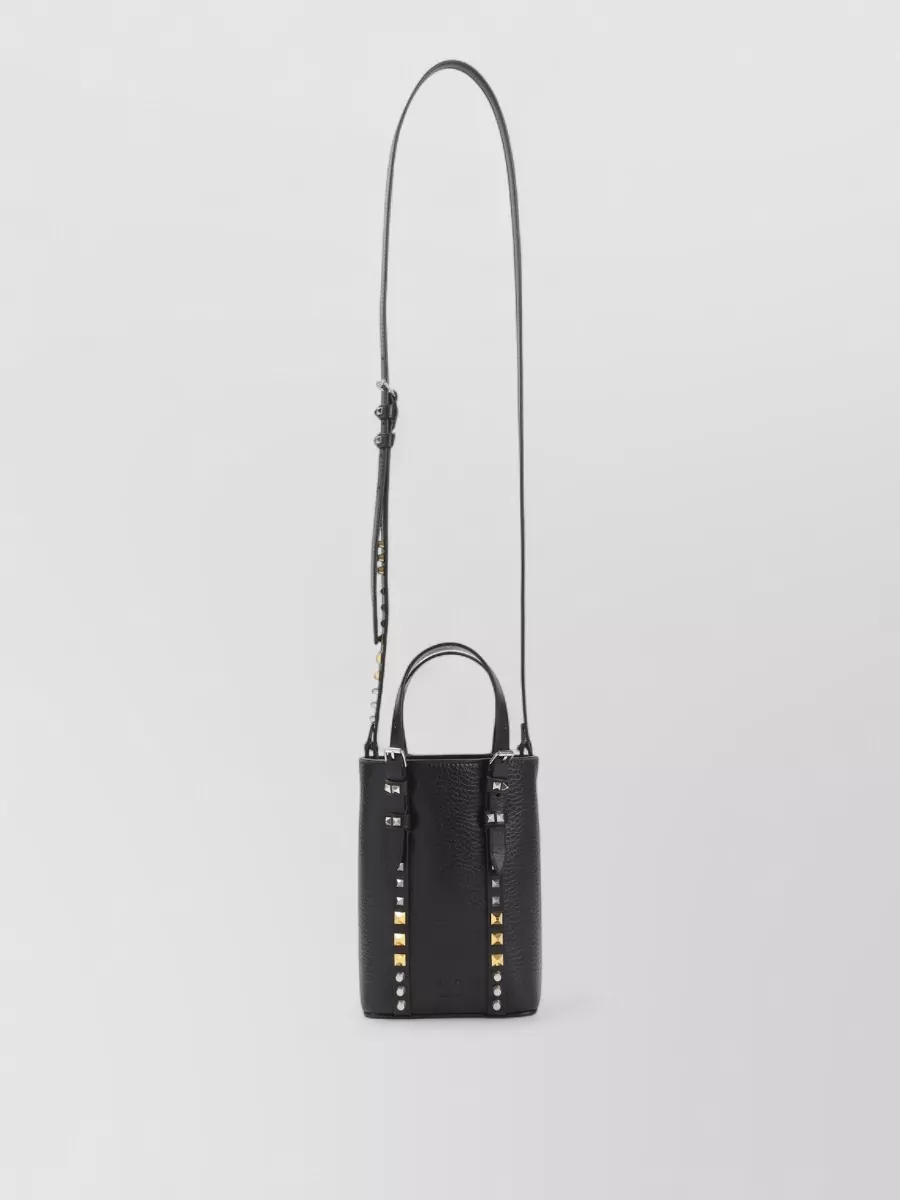 Valentino Garavani leather studded mini bucket bag