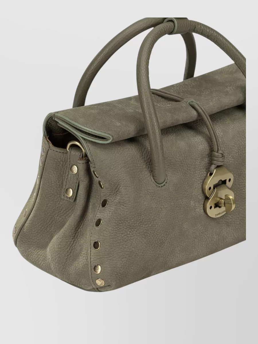 Zanellato Leather Dotta Medium Shoulder Bag