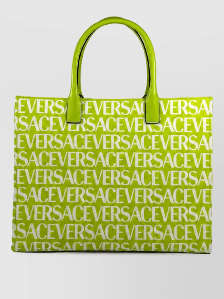 Versace La Medusa Large Canvas Tote Bag