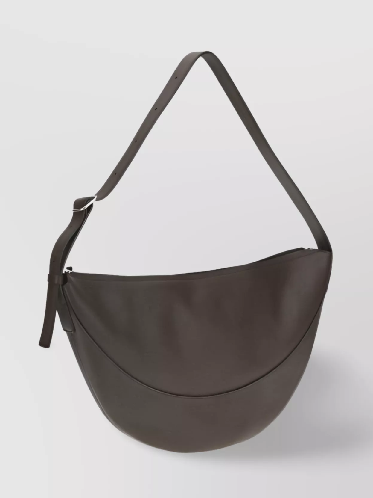 The Row Leather Half-moon Shoulder Bag