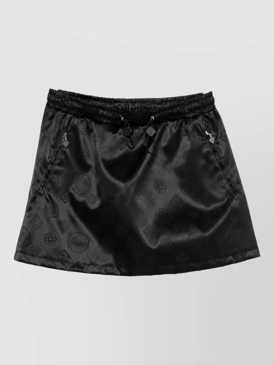 Casablanca patterned mini skirt