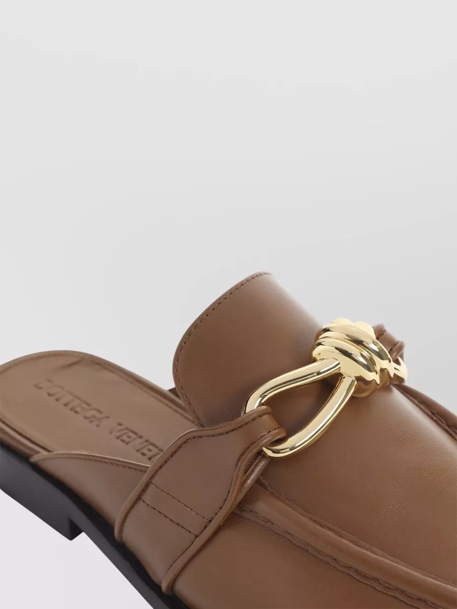 Bottega Veneta Leather Backless Loafers