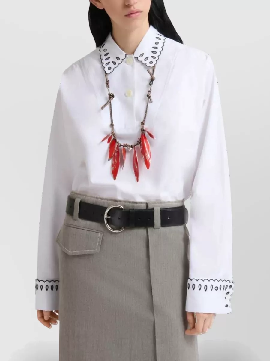 Marni Cotton Broderie Anglaise Shirt
