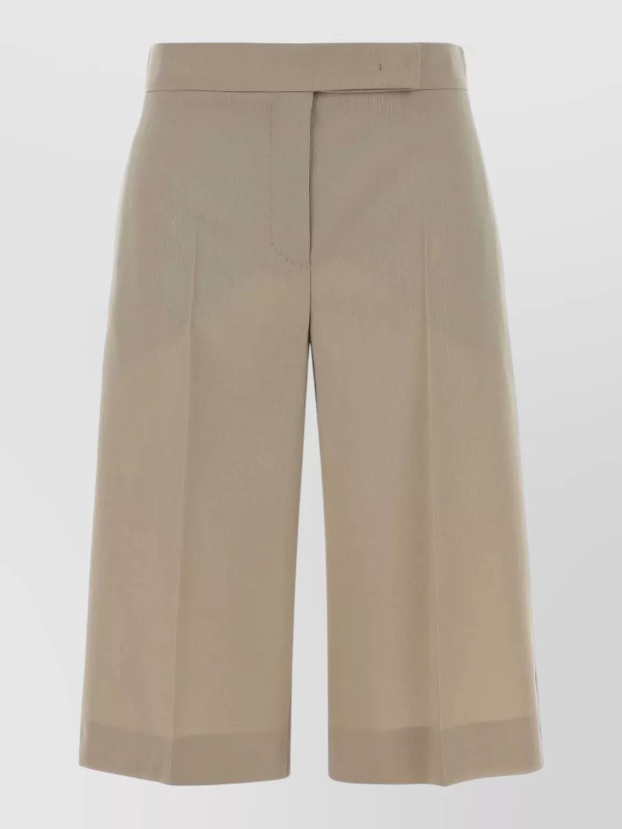 Max Mara silk wool blend tailored bermuda shorts