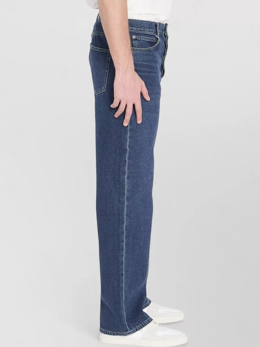 The Row Denim Mid-Rise Straight-Leg Jeans