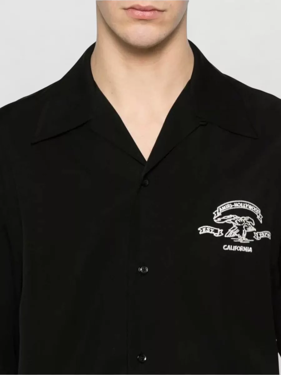 Amiri Embroidered Short-Sleeve Camp Shirt